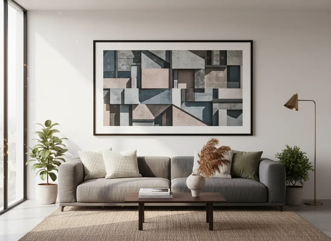 Photo-based art in residential space