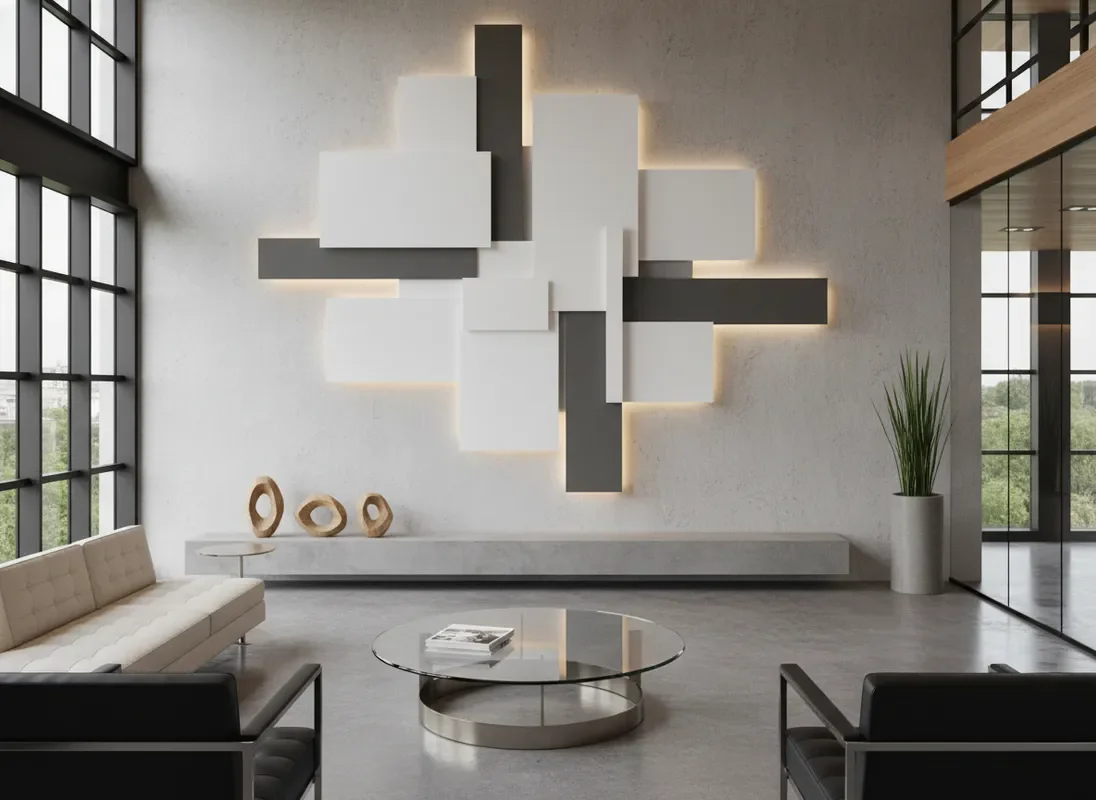 Corporate office art installation